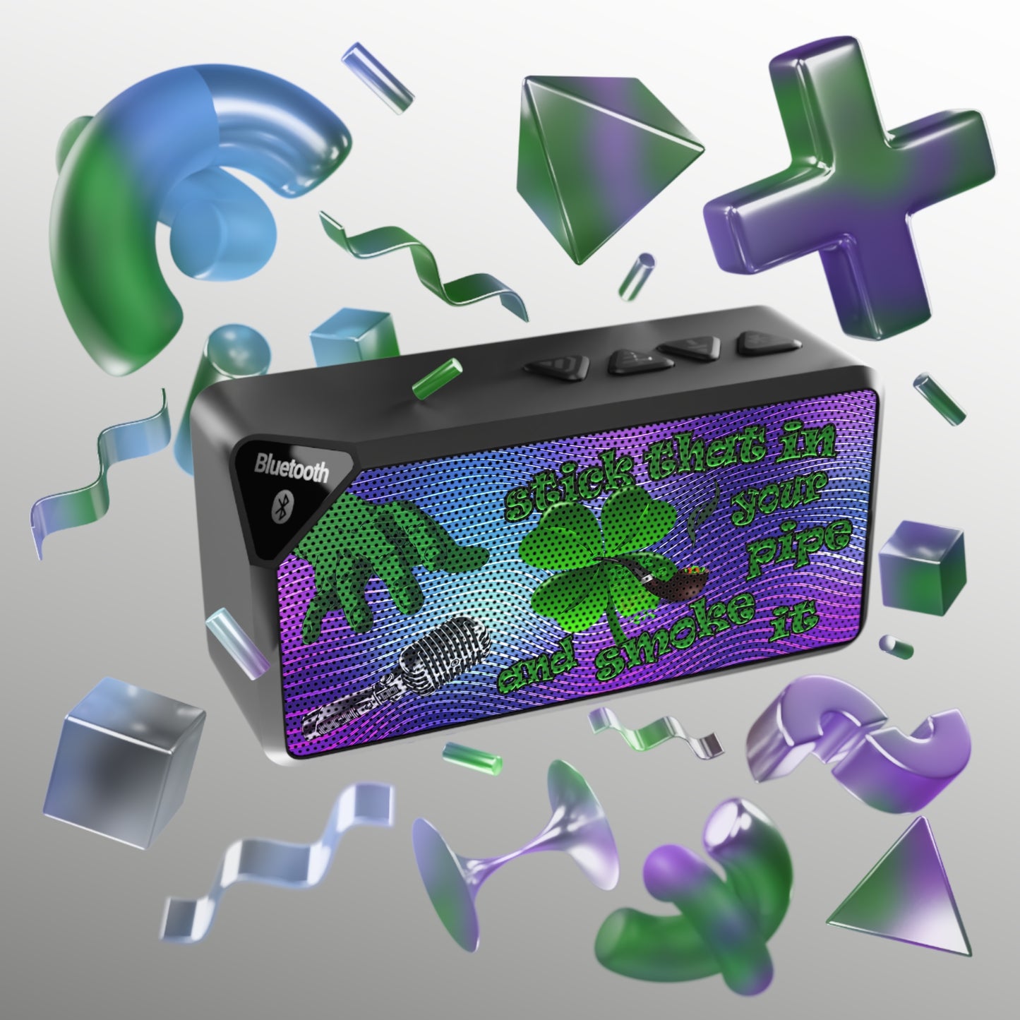 stick that in your pipe and smoke it - Jabba Bluetooth Speaker (purple wave)