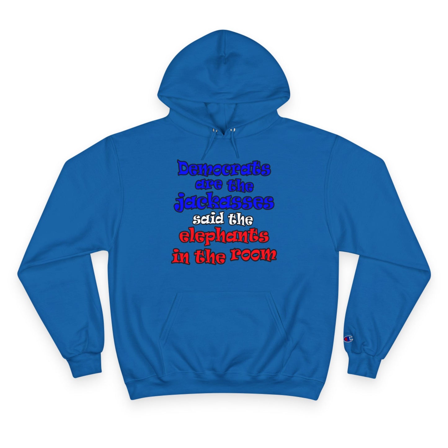 donkeys and elephants - Champion Hoodie
