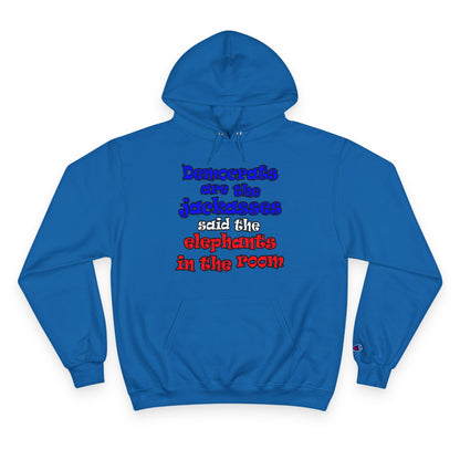 donkeys and elephants - Champion Hoodie