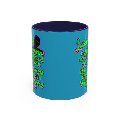 noticed you noticing - Accent Mug (turquoise)