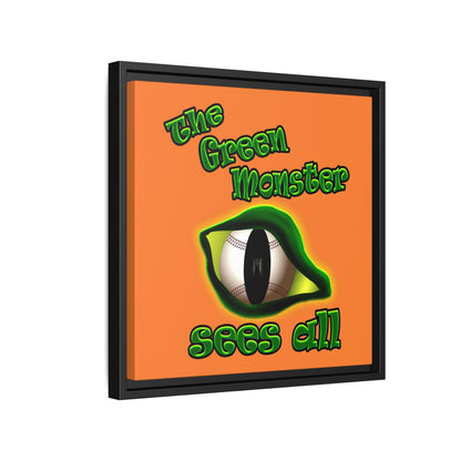 green monster - framed canvas art (crusta)