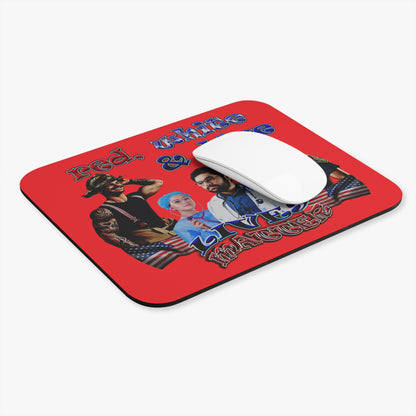 rw&b lives matter - Mouse Pad (Rectangle) (red)