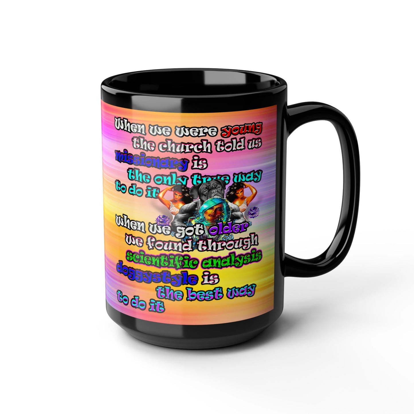 doggystyle - Black Mug (color blur)