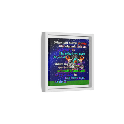 doggystyle - framed canvas art ('snoops' background)