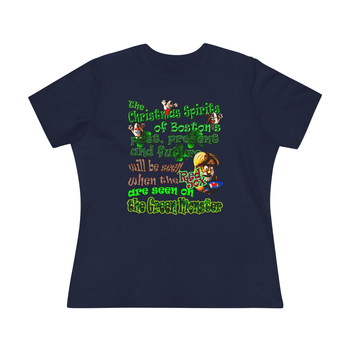 christmas spirits of boston - Women's Premium Tee