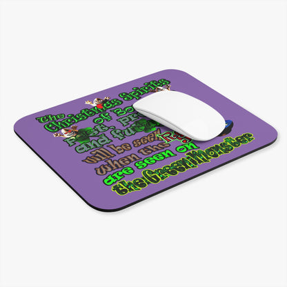 christmas spirits of boston - Mouse Pad (Rectangle) (light purple)
