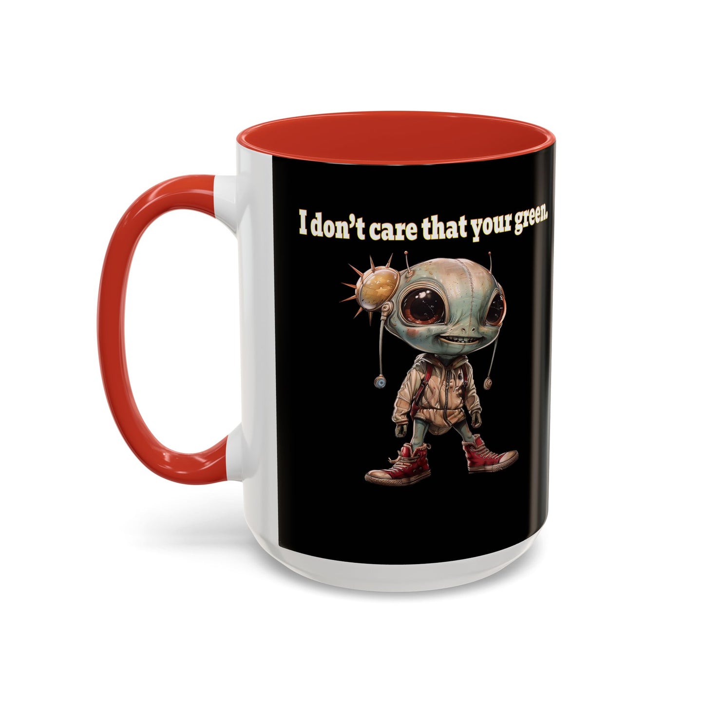 I don't care that your grey - Accent Mug (black)