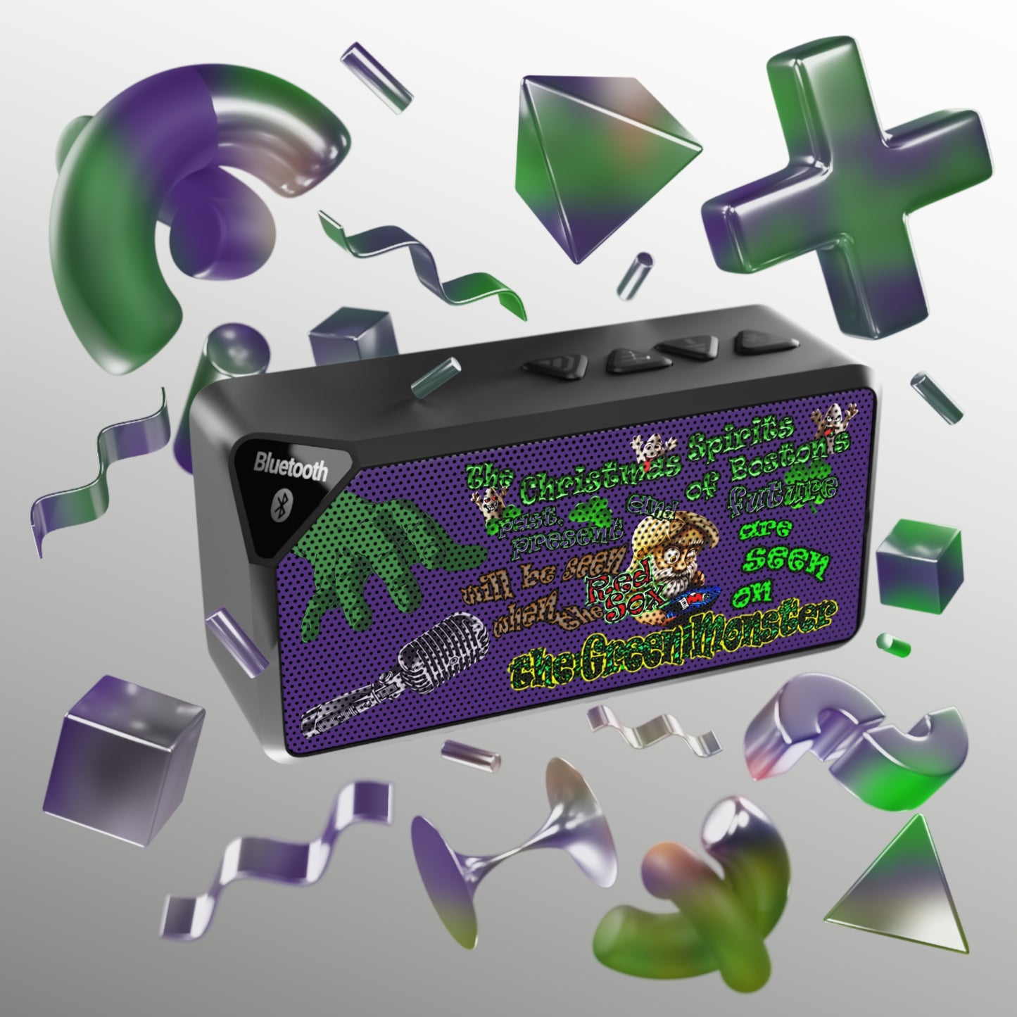 christmas spirits of boston - Jabba Bluetooth Speaker (purple)