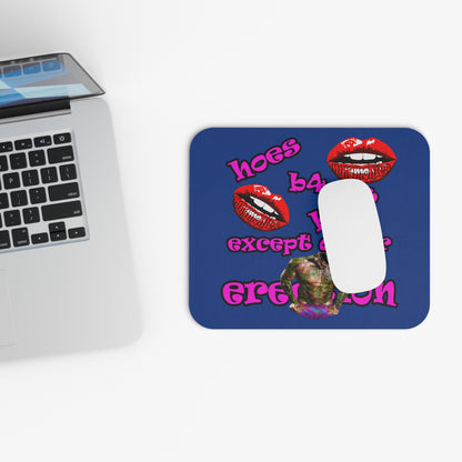 hoes b4 bros - Mouse Pad (Rectangle) (dark blue)