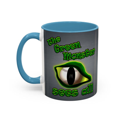 green monster - Accent Mug (grey-light grey)