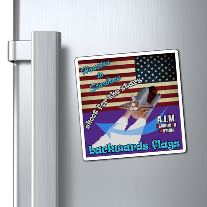 shoot for the stars - Magnets - (purple)