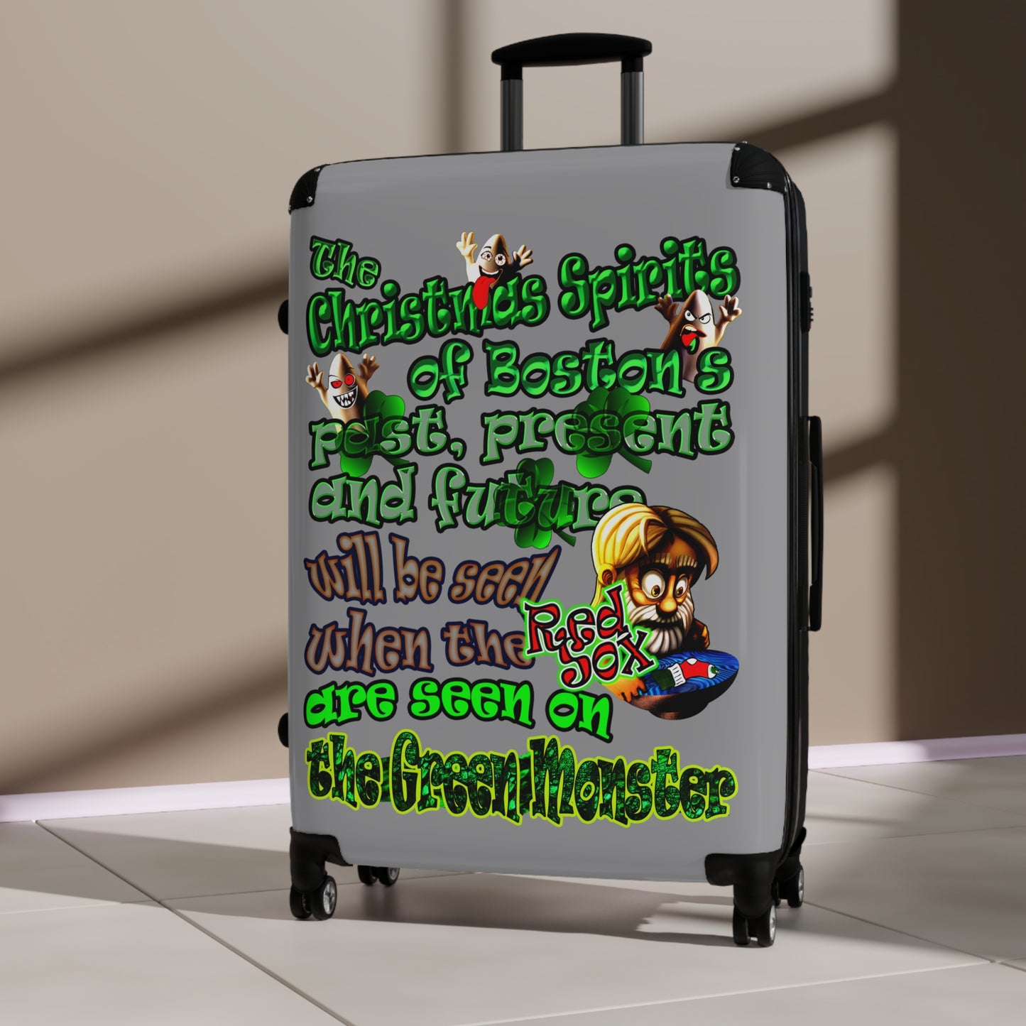 christmas spirits of boston - Suitcase (grey)