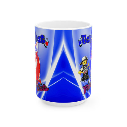 tag that - White Mug (blue-white wave)