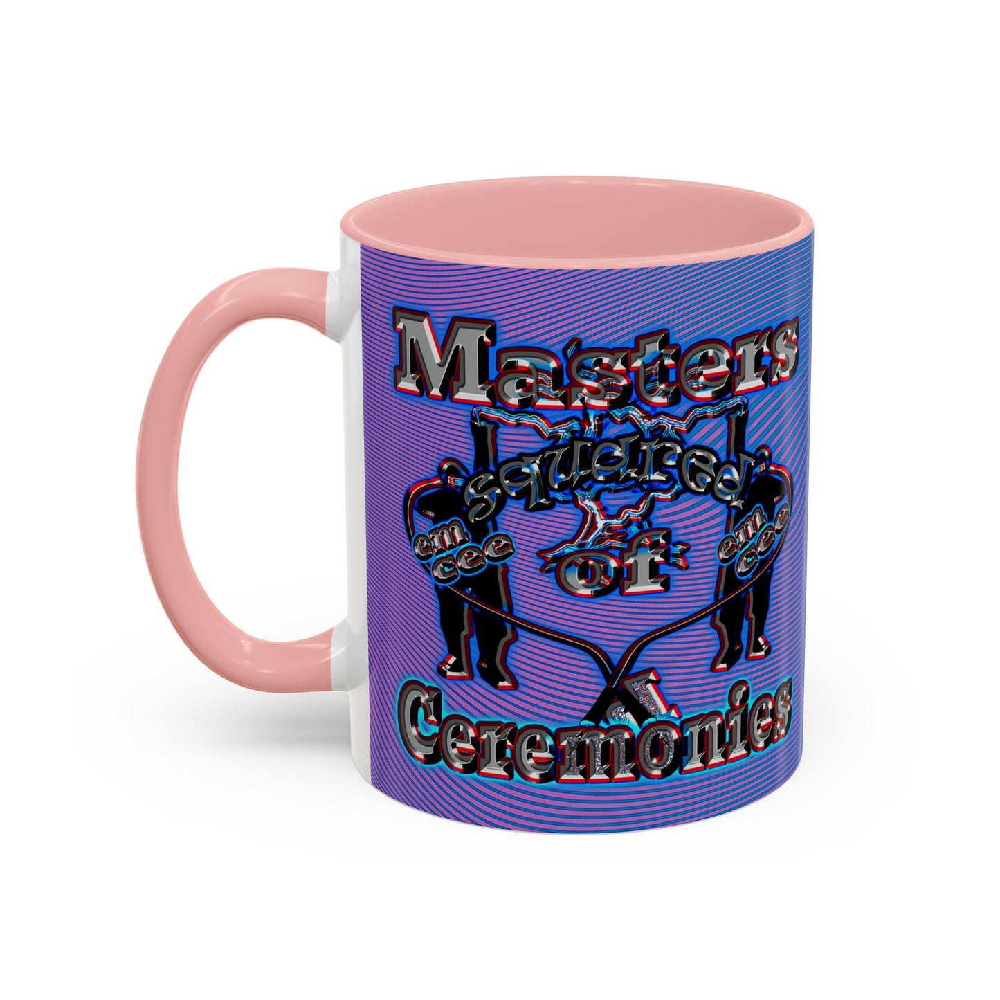em cee squared - Accent Mug (light blue-purple wave)