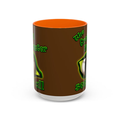 green monster - Accent Mug (brown)