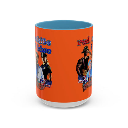 rw&b lives matter - Accent Mug (orange)