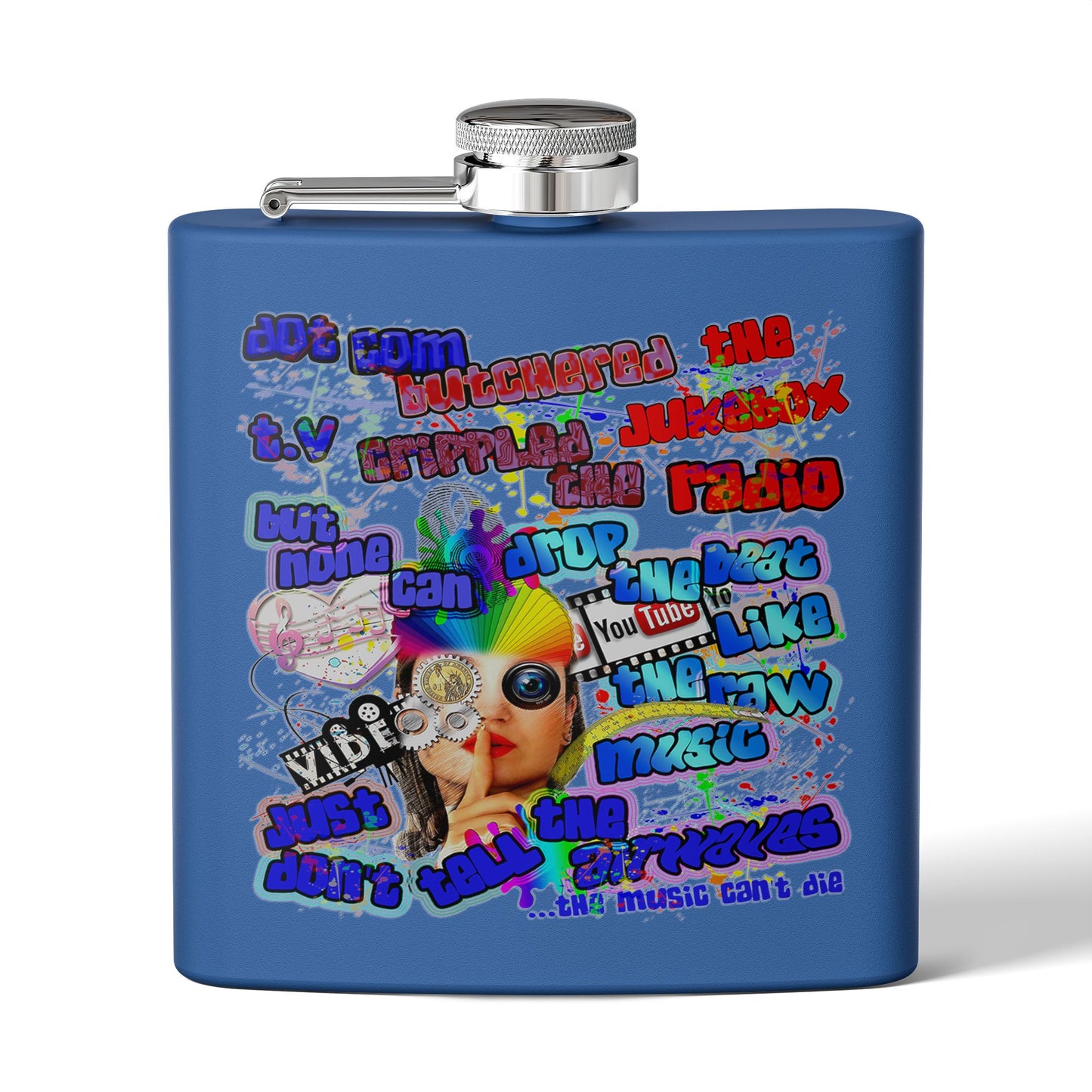 drop the beat - Stainless Steel Flask