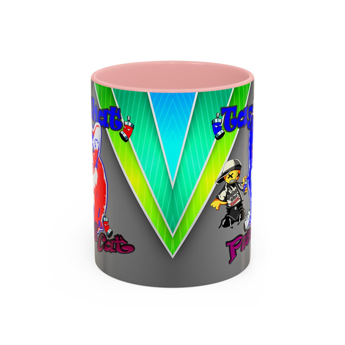 tag that - Accent Mug (rainbow split)