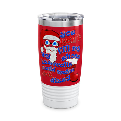 santa's shoes - Ringneck Tumbler, 20oz (dark red)
