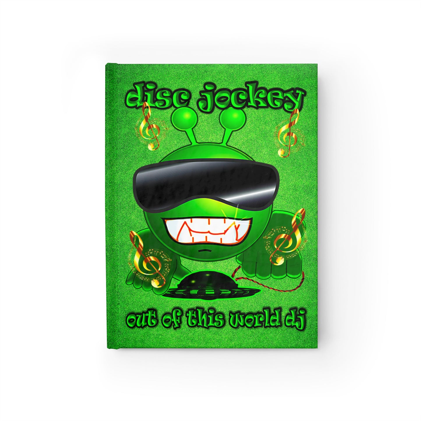 disc jockey - journal-lined (green turf)