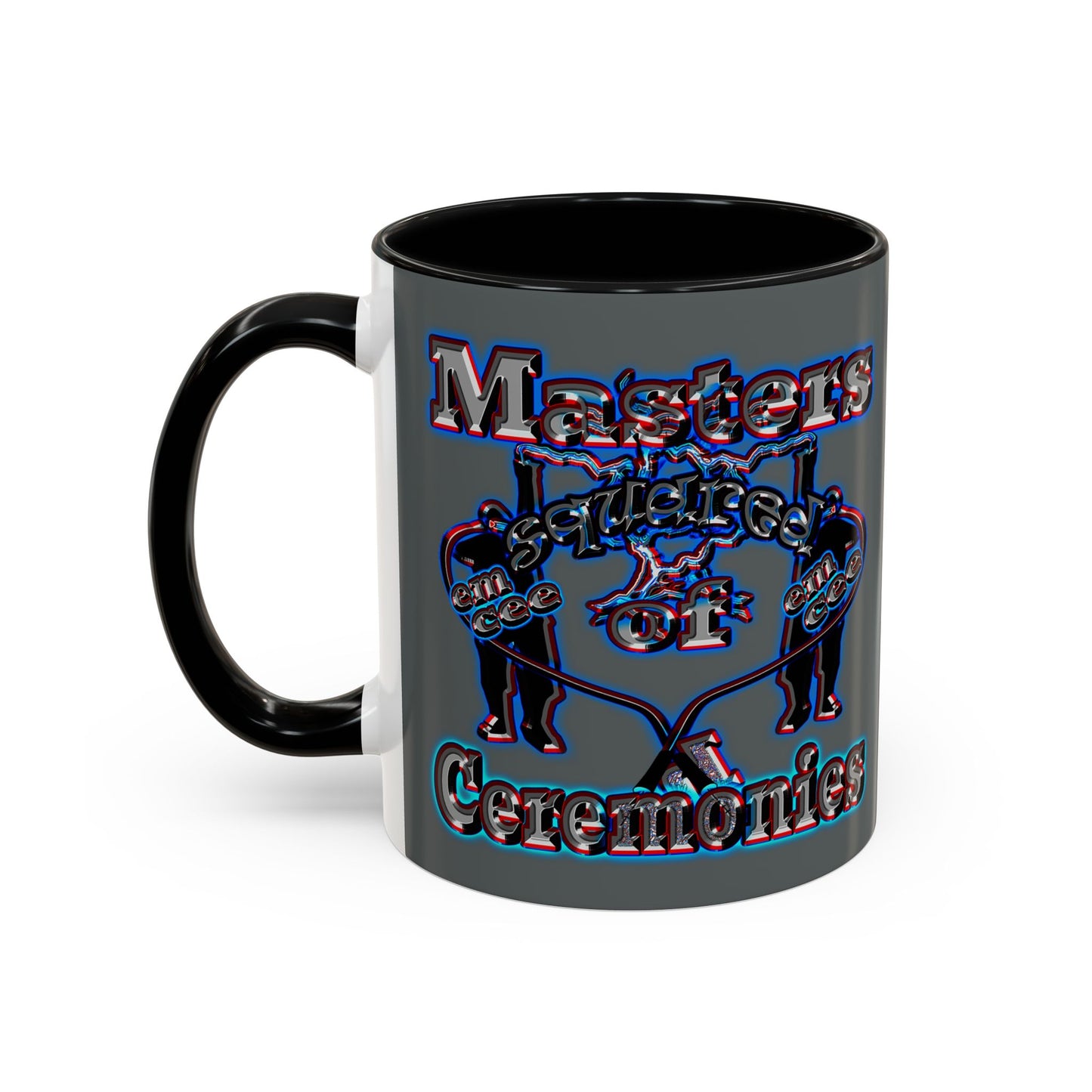 em cee squared - Accent Mug (dark grey)