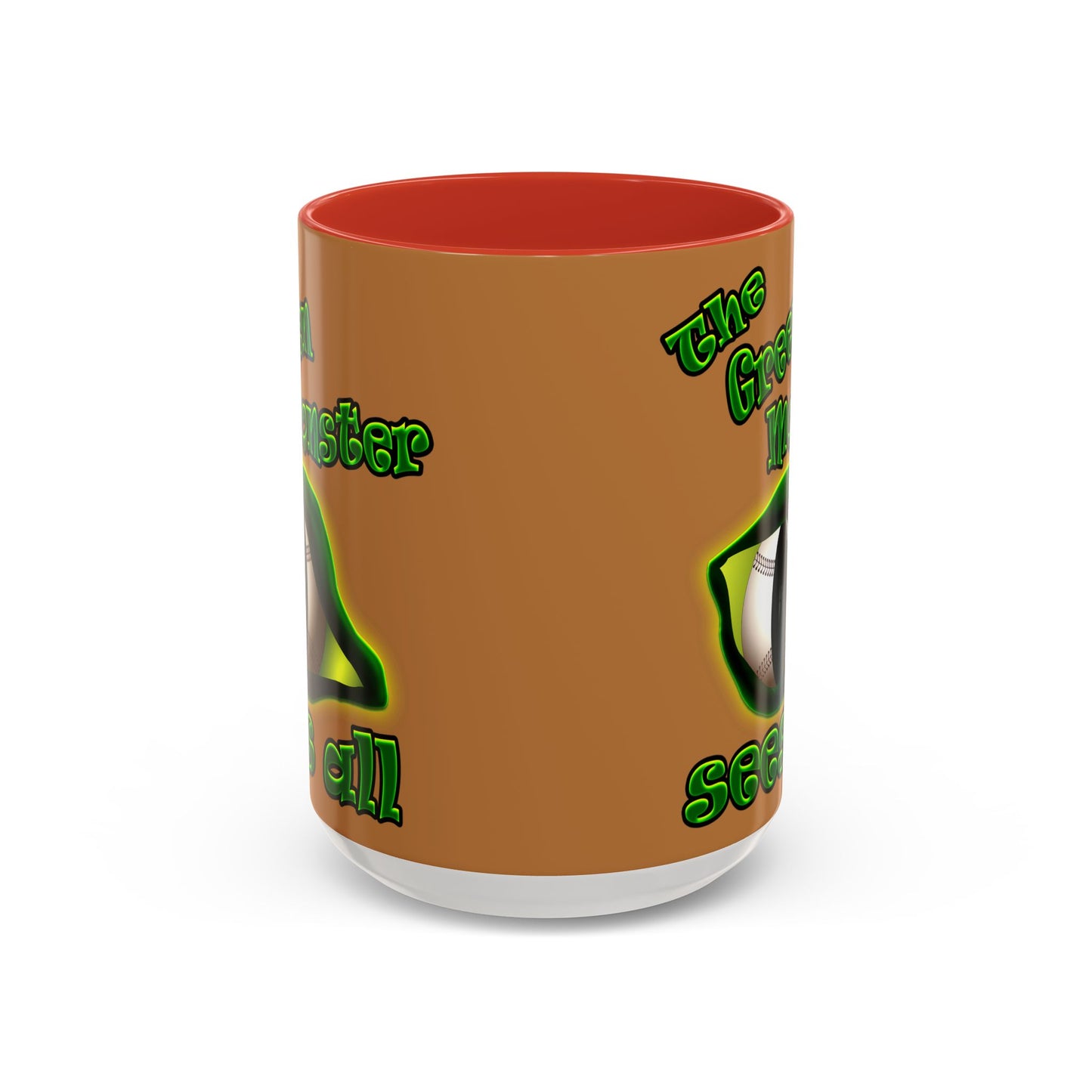 green monster - Accent Mug (light brown)