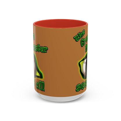 green monster - Accent Mug (light brown)