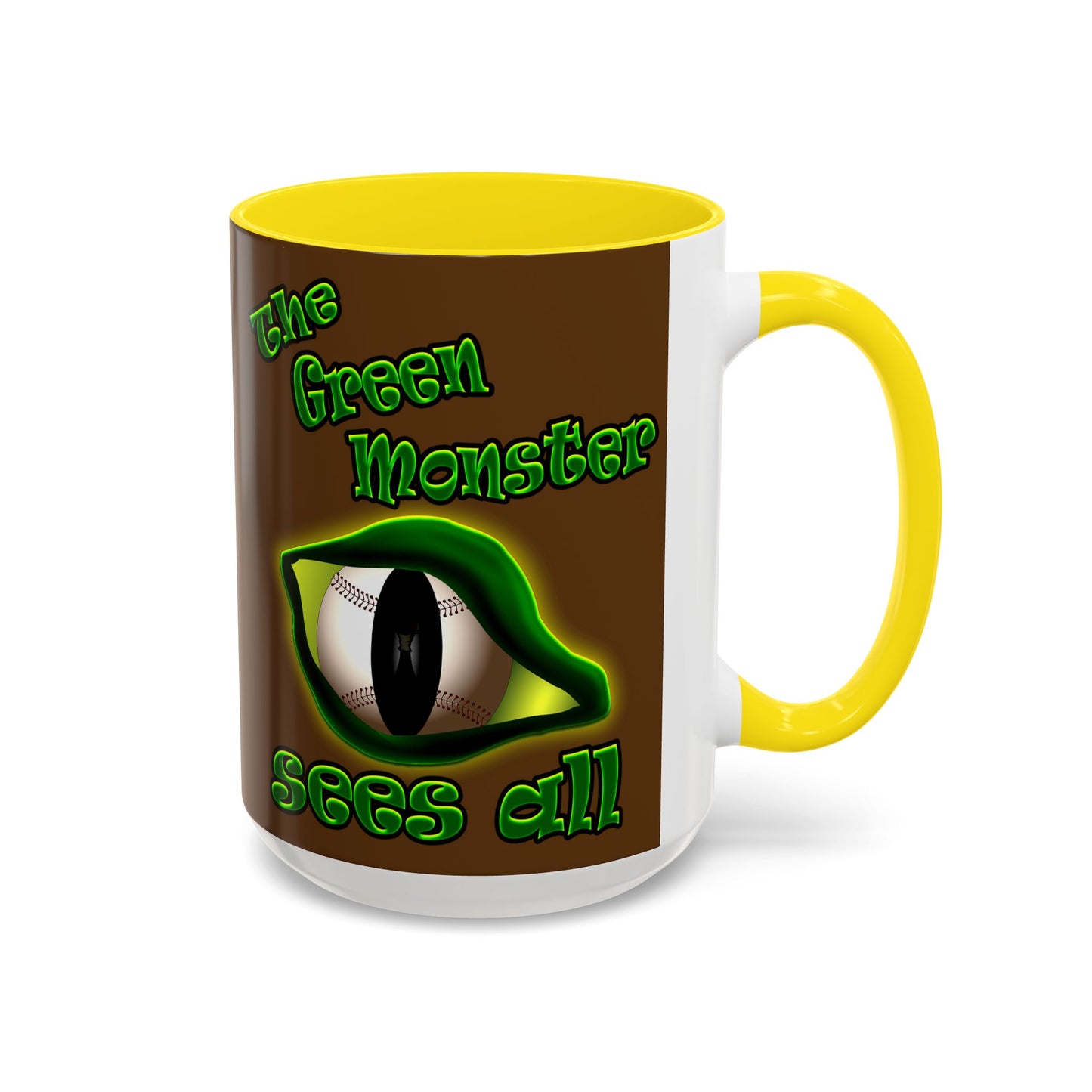 green monster - Accent Mug (brown)