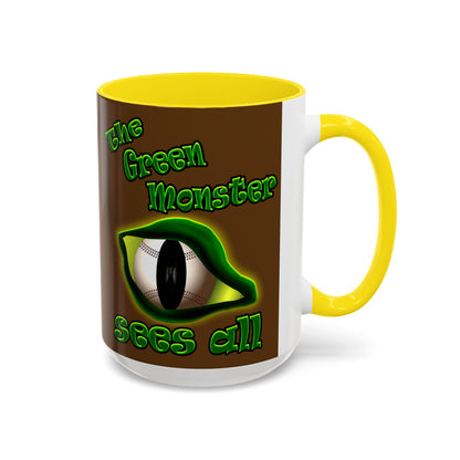 green monster - Accent Mug (brown)