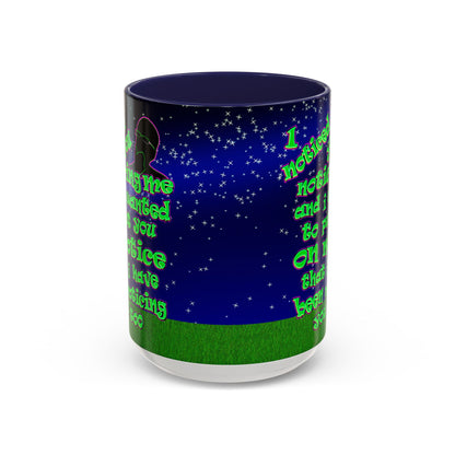 noticed you noticing - Accent Mug ('snoops' background)
