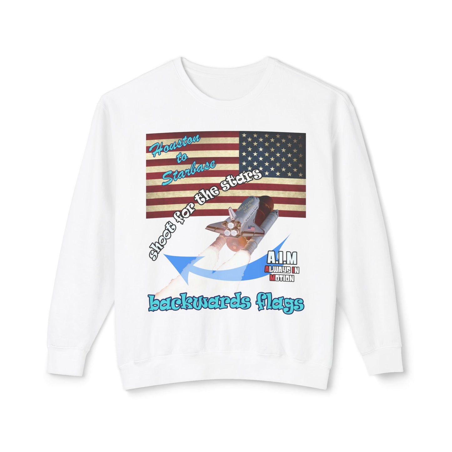 shoot for the stars - Unisex Lightweight Crewneck Sweatshirt