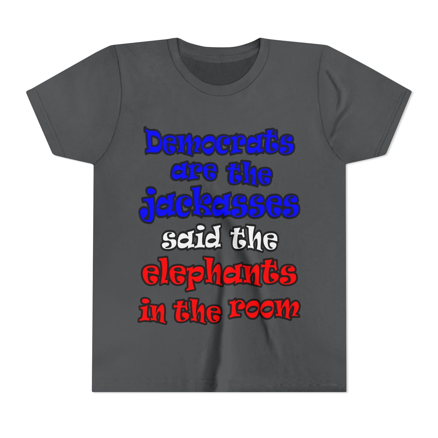 donkeys and elephants - Youth Short Sleeve Tee