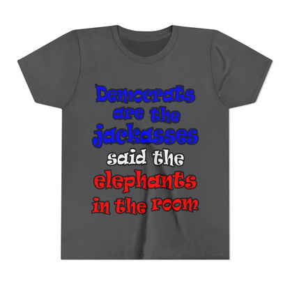 donkeys and elephants - Youth Short Sleeve Tee