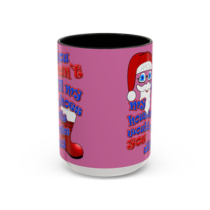santa's shoes - Accent Mug (light pink)