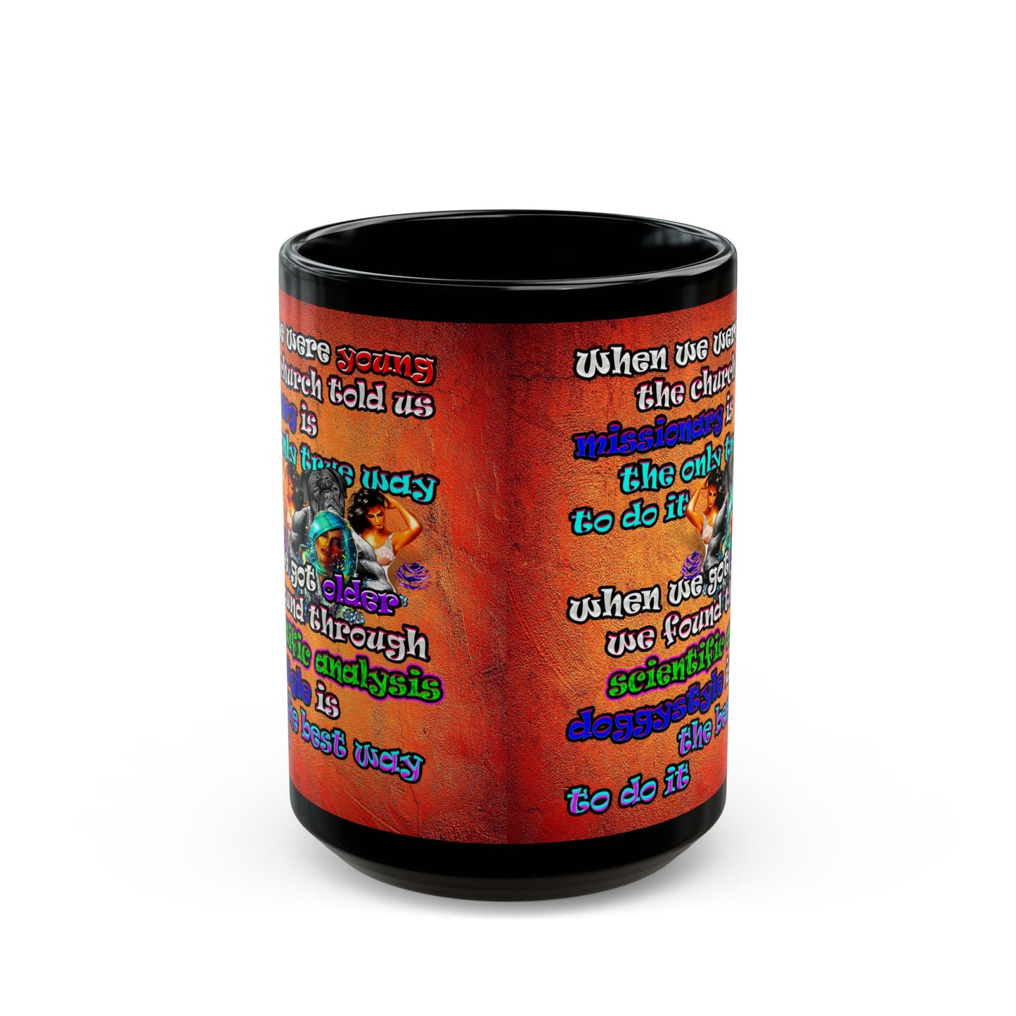 doggystyle - Black Mug (burnt orange)