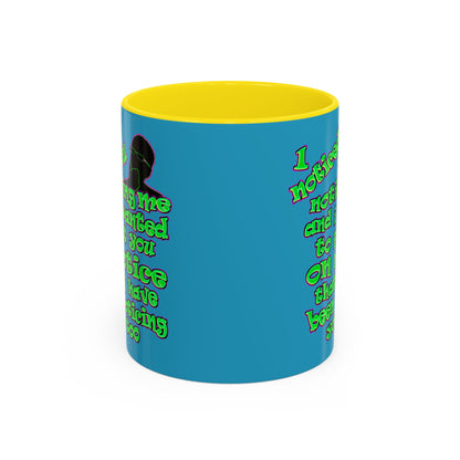 noticed you noticing - Accent Mug (turquoise)