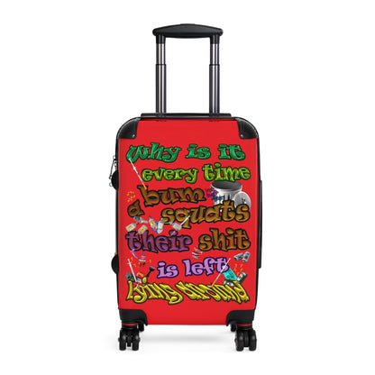 the bum's shit - Suitcase (red)