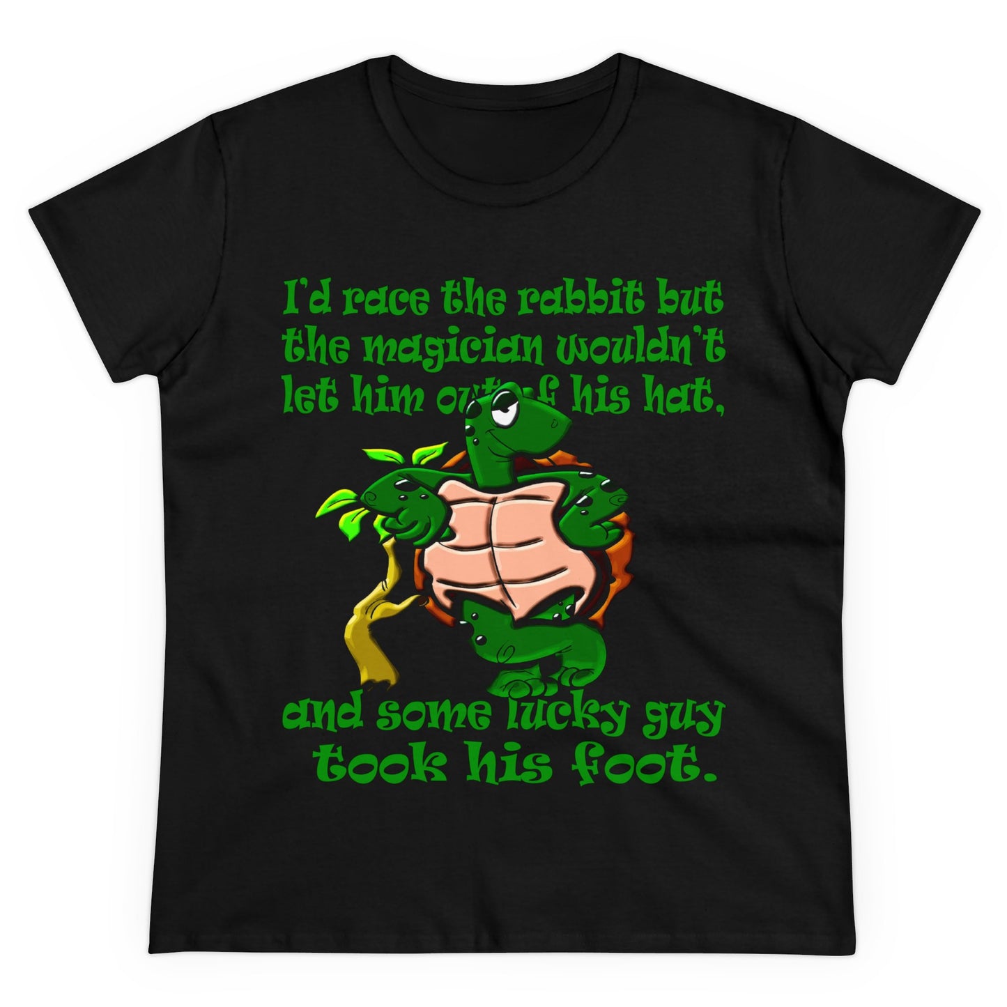 turtle race - Women's Midweight Cotton Tee
