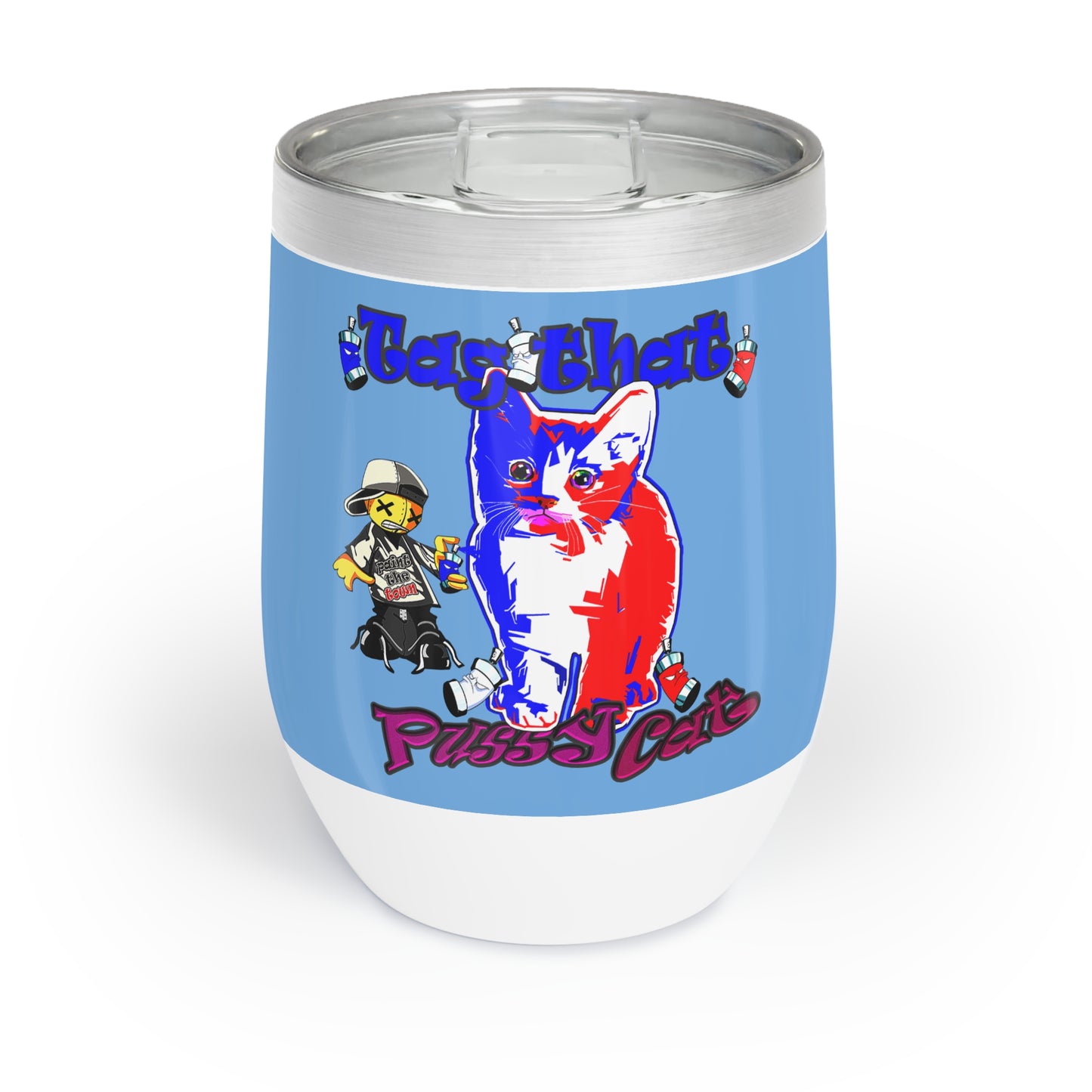 tag that - Chill Wine Tumbler (light blue)