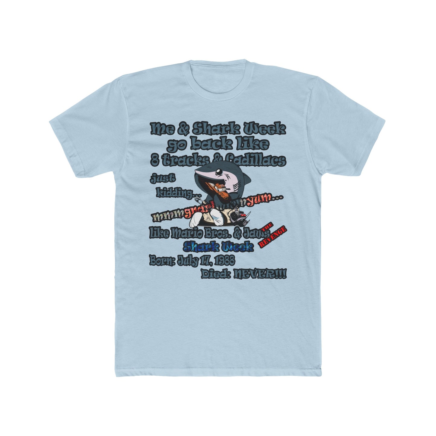 shark week - Men's Cotton Crew Tee