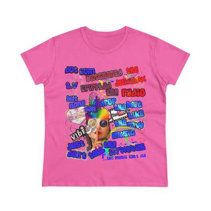 drop the beat - Women's Midweight Cotton Tee