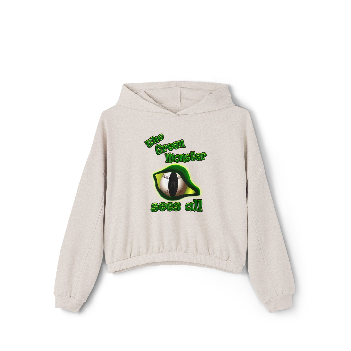 green monster - Women's Cinched Bottom Hoodie