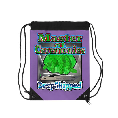 logo - Drawstring Bag (light purple)