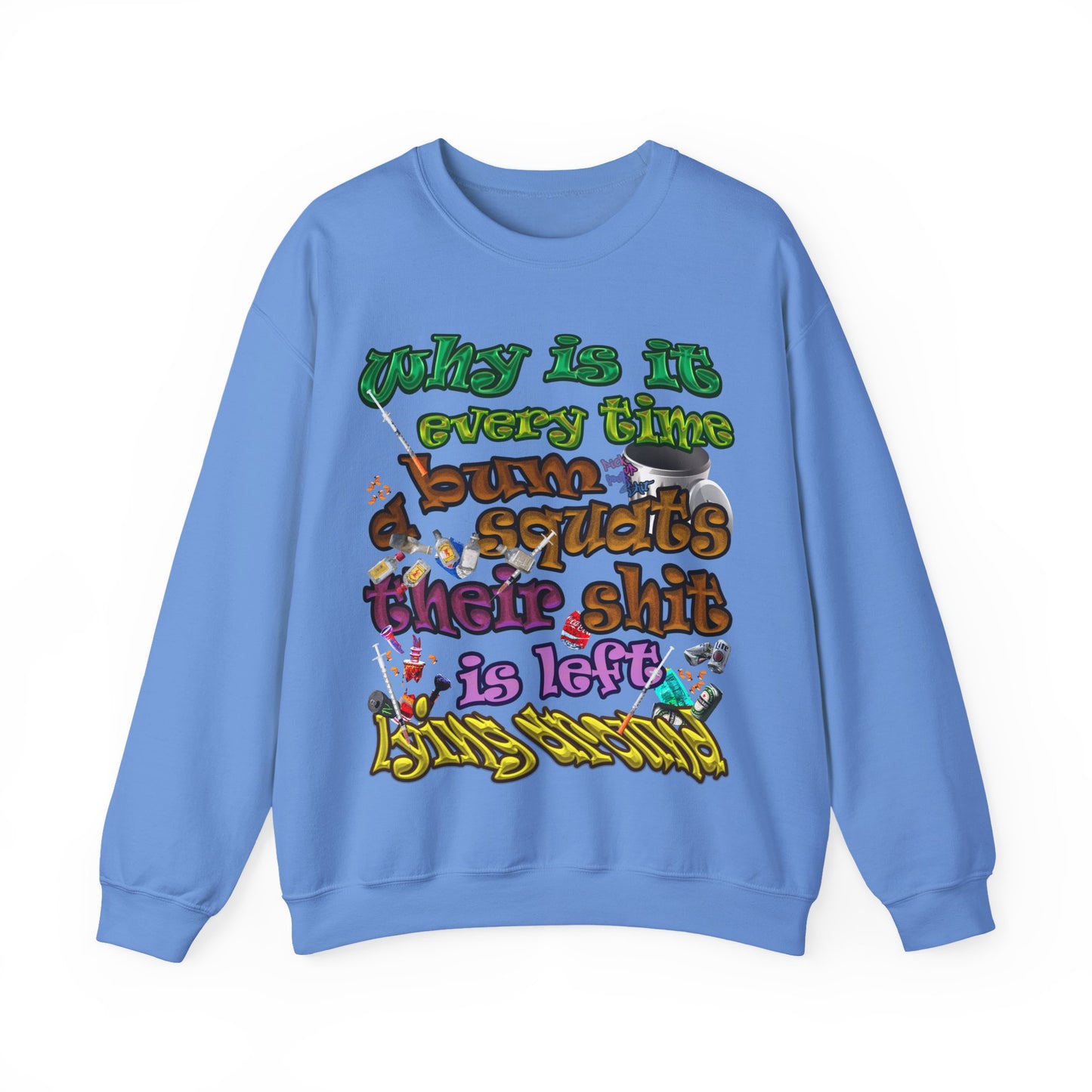 the bum's shit - Unisex Heavy Blend™ Crewneck Sweatshirt