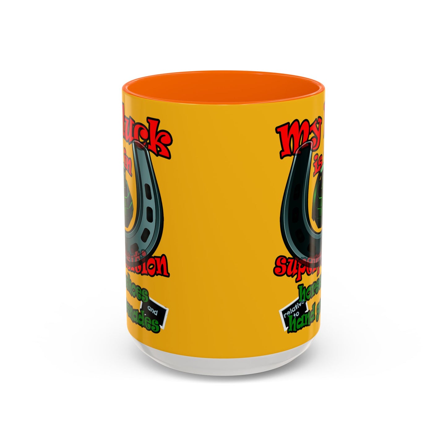 my luck - Accent Mug (yellow)