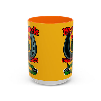 my luck - Accent Mug (yellow)