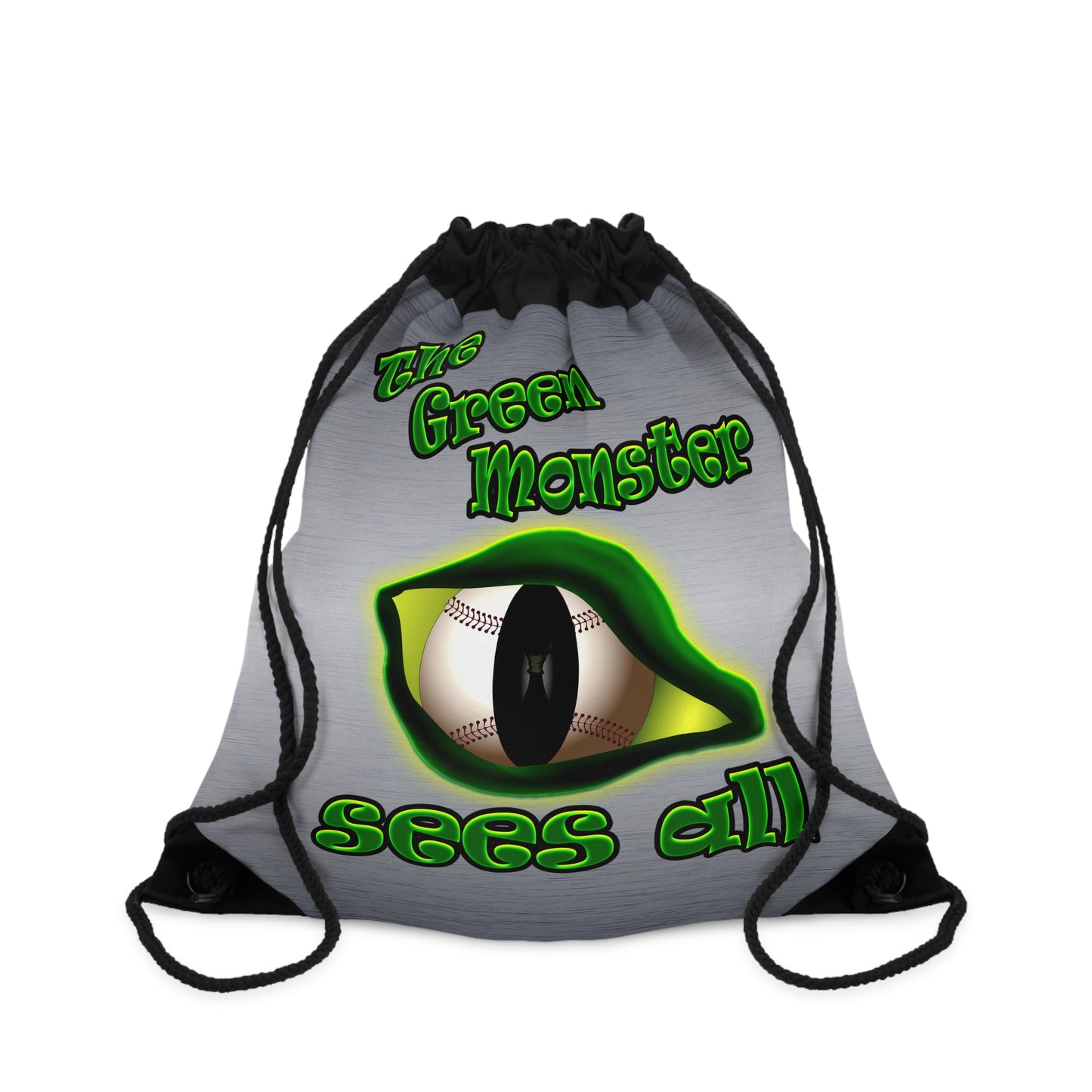 green monster - Drawstring Bag (brushed nickel)