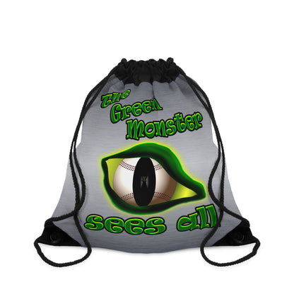 green monster - Drawstring Bag (brushed nickel)