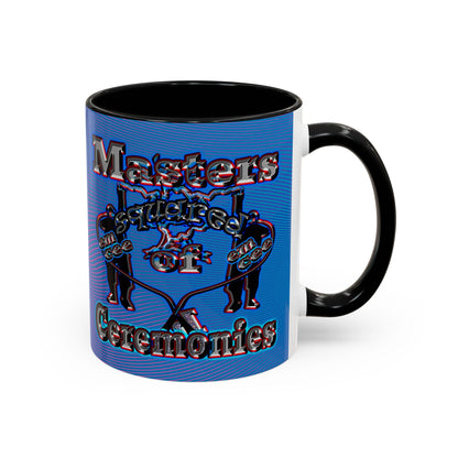em cee squared - Accent Mug (light blue-purple wave)