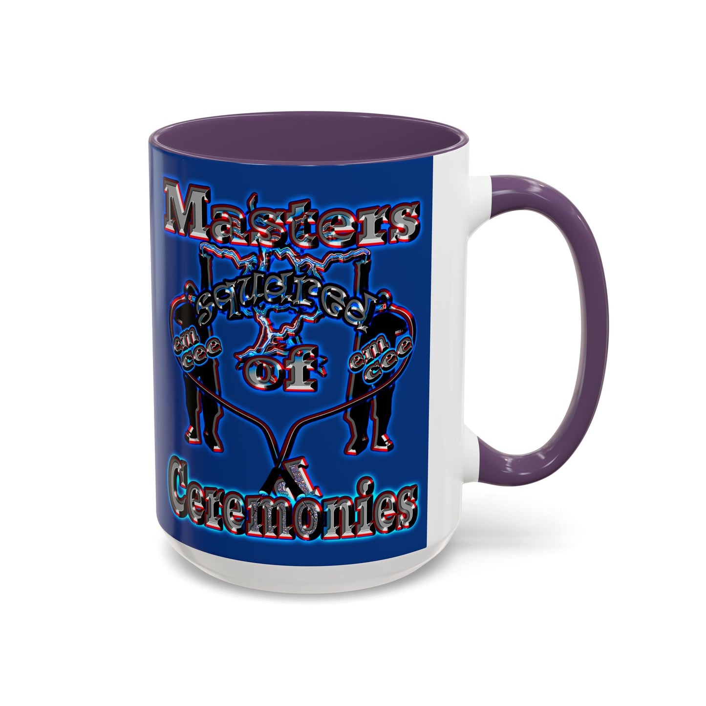 em cee squared - Accent Mug (dark blue)